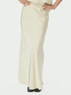 Vicky Heavy Sateen Skirt Light Yellow