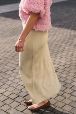 Vicky Heavy Sateen Skirt Mint Green