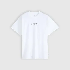 Vintage Fit Graphic Tee Logo White