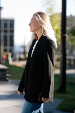 Vola Single Oversize Blazer Black