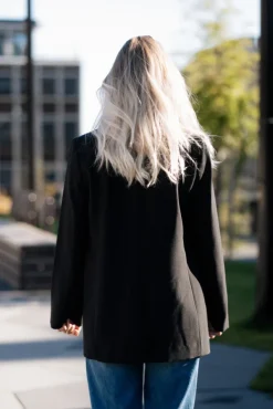 Vola Single Oversize Blazer Black