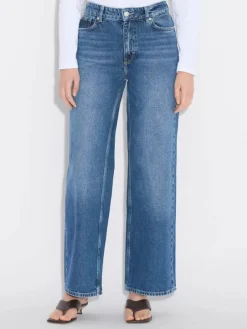 W Wide Jeans Blue