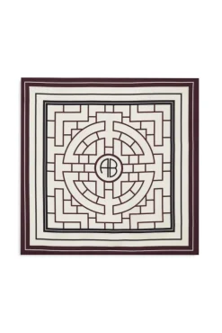 York Scarf AB Fig Burgundy