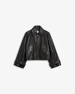 Zephyr Leather Jacket Espresso Brown
